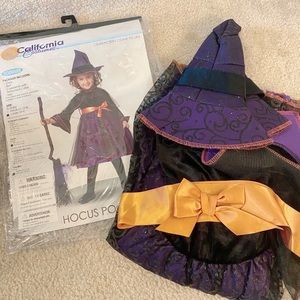 Girl 4/6 Halloween Witch Costume